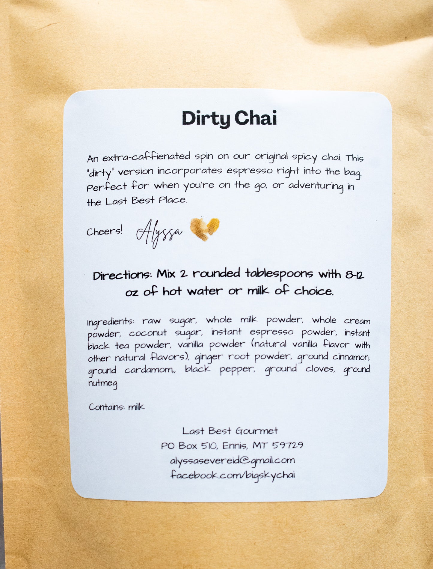 Dirty Chai